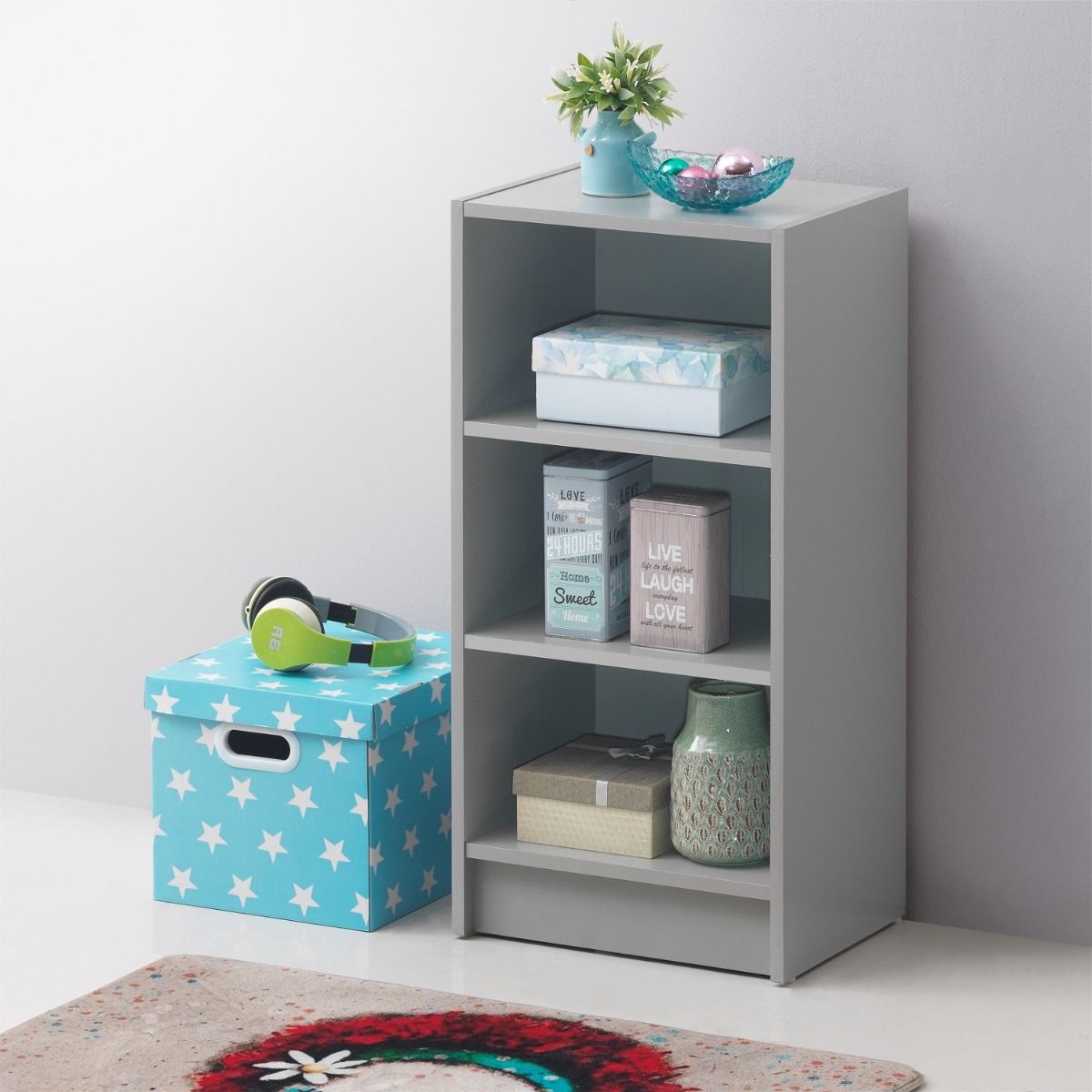 Essentials Small Narrow Bookcase