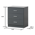 Rio Costa 3 Piece Bedroom Set 3 Drawer