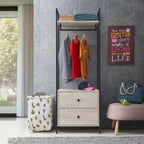 Zahar Open Wardrobe with 2 Drawers