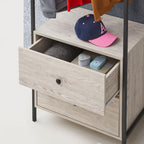 Zahar Open Wardrobe with 2 Drawers