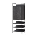 Zahar Storage Cabinet with 1 Door & 3 Shelves
