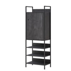 Zahar Storage Cabinet with 1 Door & 3 Shelves
