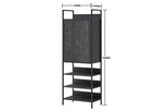 Zahar Storage Cabinet with 1 Door & 3 Shelves