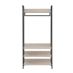 Zahar Open Wardrobe with 4 Shelves