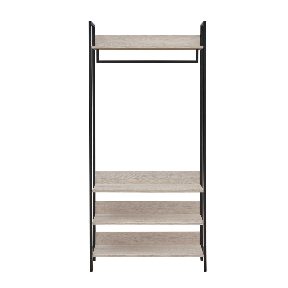 Zahar Open Wardrobe with 4 Shelves