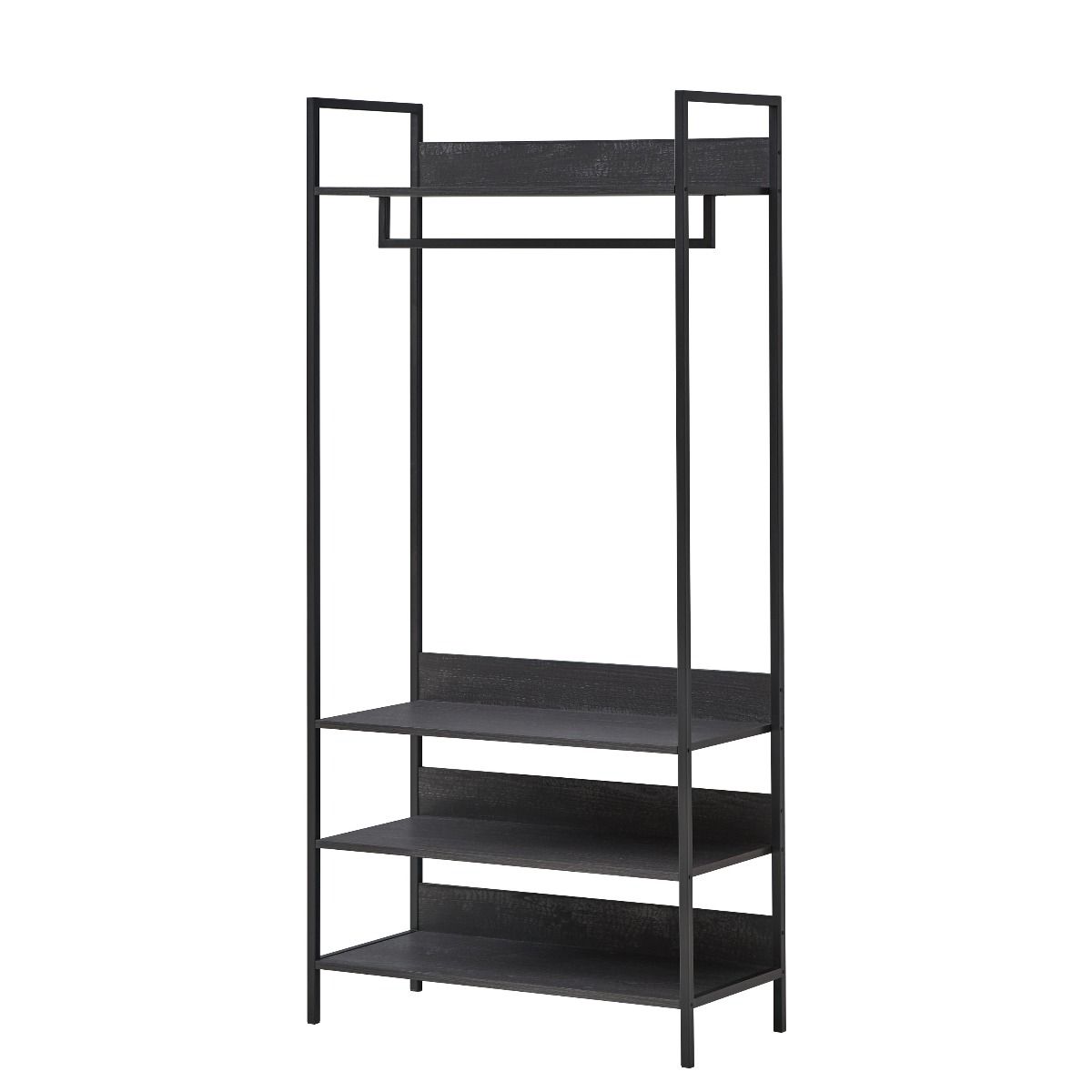 Zahar Open Wardrobe with 4 Shelves