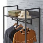 Zahra Open Wardrobe with 4 Shelves