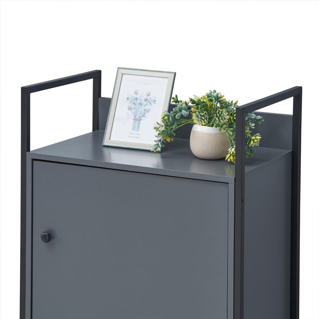 Zahra Storage Cabinet with 1 Door & 3 Shelves