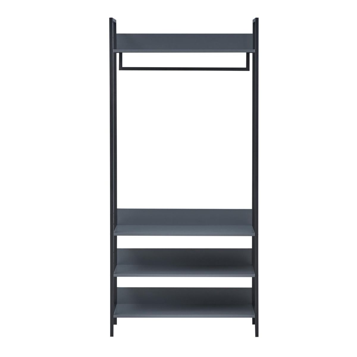 Open Wardrobe with 4 Shelves