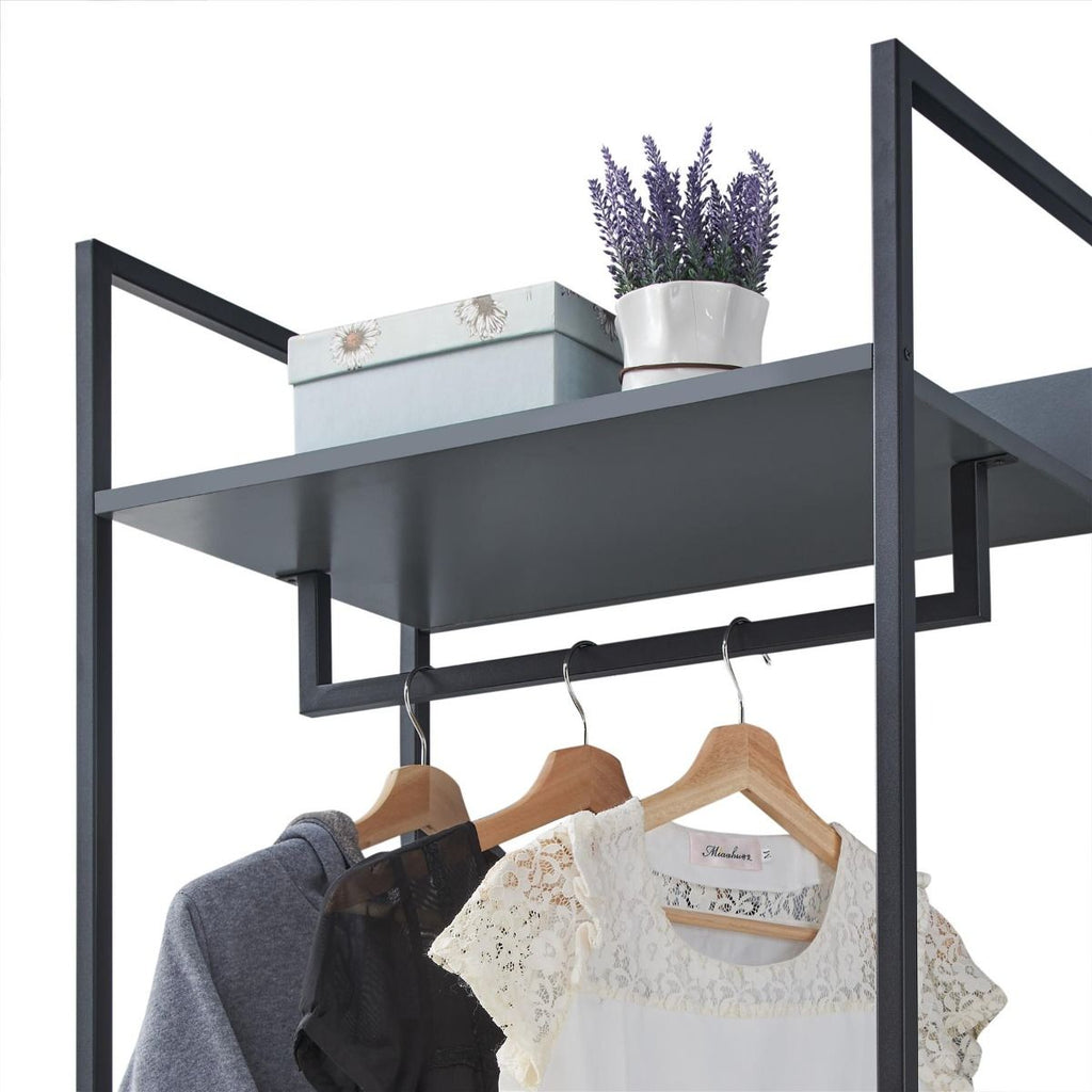 Zahra Open Wardrobe with 4 Shelves