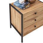 Zahra Nightstand with 3 Drawers