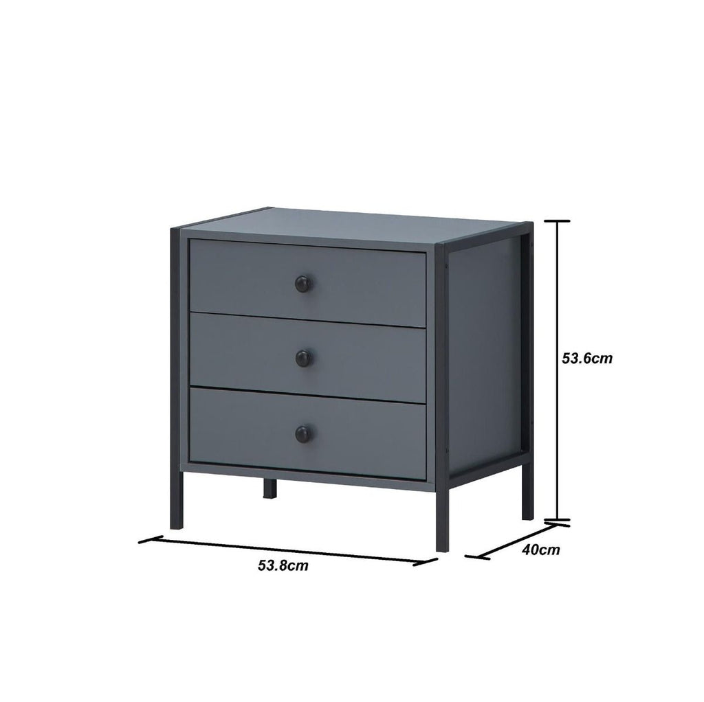 Nightstand with 3 Drawers