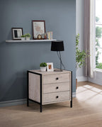 Zahra Nightstand with 3 Drawers