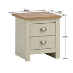 Lisbon Nightstand with 2 Drawers