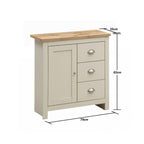 Lisbon Sideboard with 1 Door & 3 Drawers