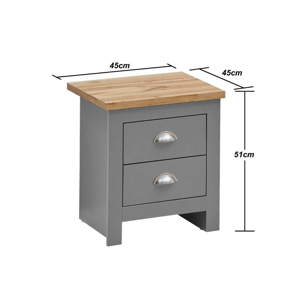 Nightstand with 2 Drawers