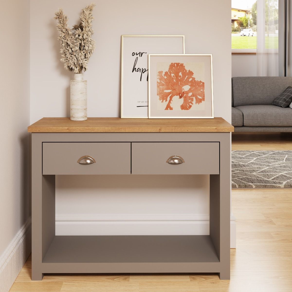 Lisbon 2 Drawer Console Table