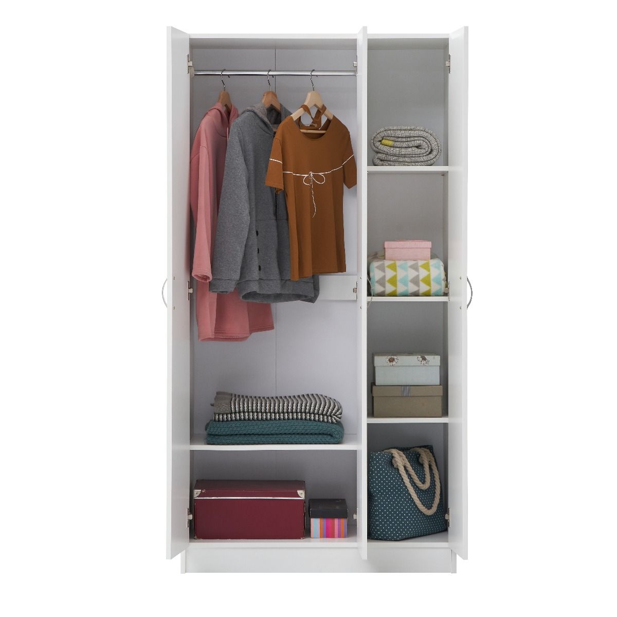 Essentials 3 Door Double Wardrobe