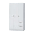 3 Door Double Wardrobe With 2 Drawers