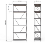 Leyo 6 Tier Storage Rack Grey