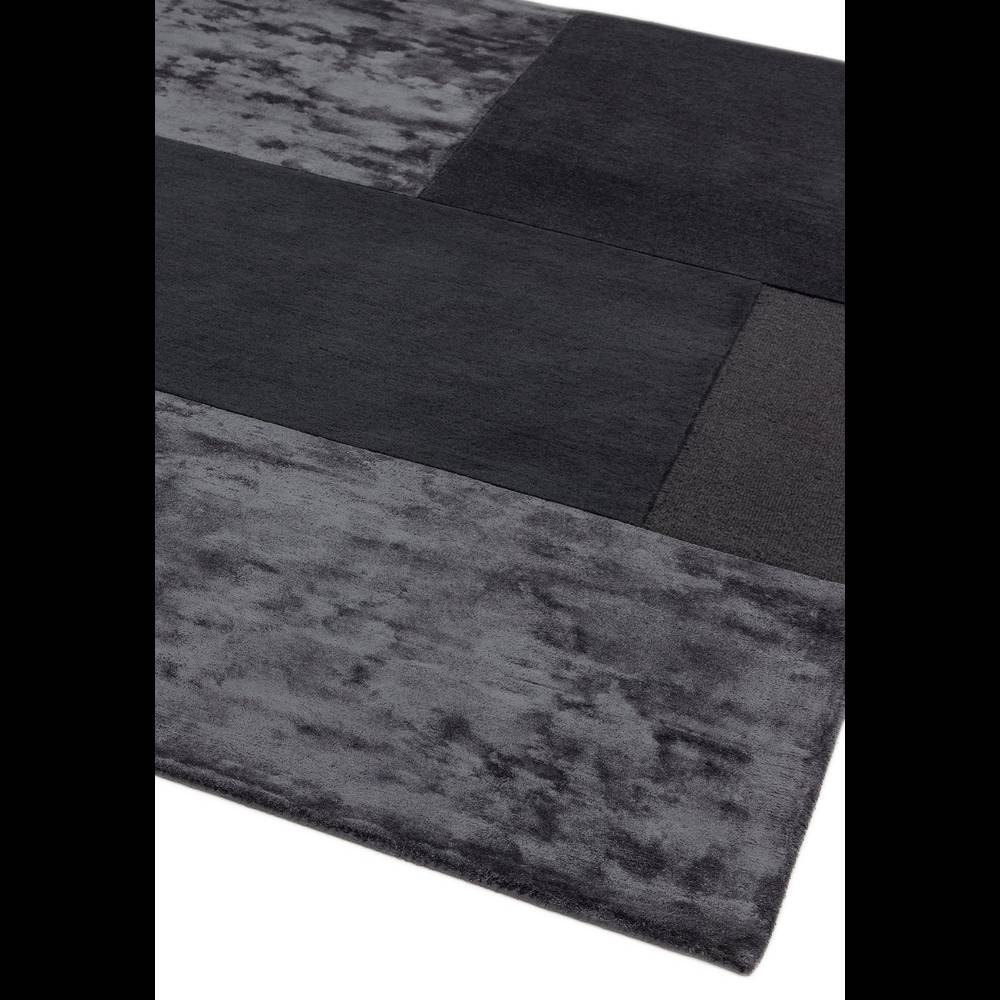 Tate Tonal Textures Rug 160x230cm Charcoal Rug