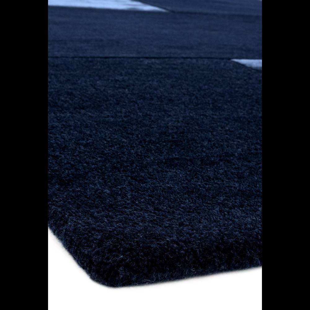 Tate Tonal Textures Rug 160x230cm Navy Rug