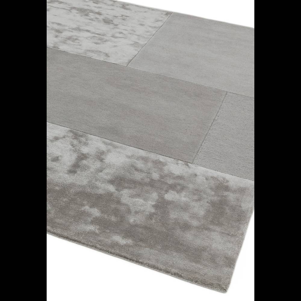 Tate Tonal Textures Rug 200x290cm Silver Rug