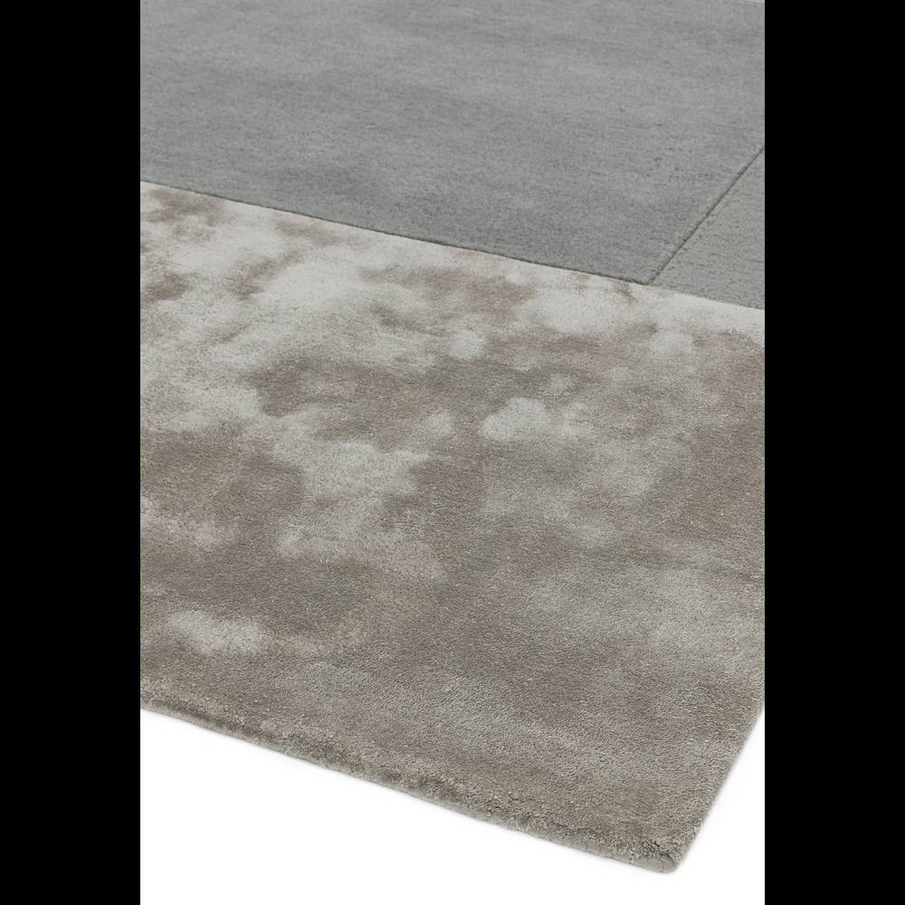 Tate Tonal Textures Rug 120x170cm Silver Rug