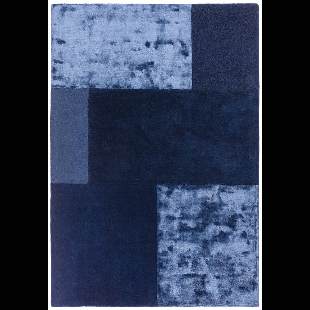 Tate Tonal Textures Rug 160x230cm Navy Rug