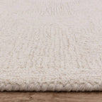 Theodore 200x290cm Hatch White & Sand Rug