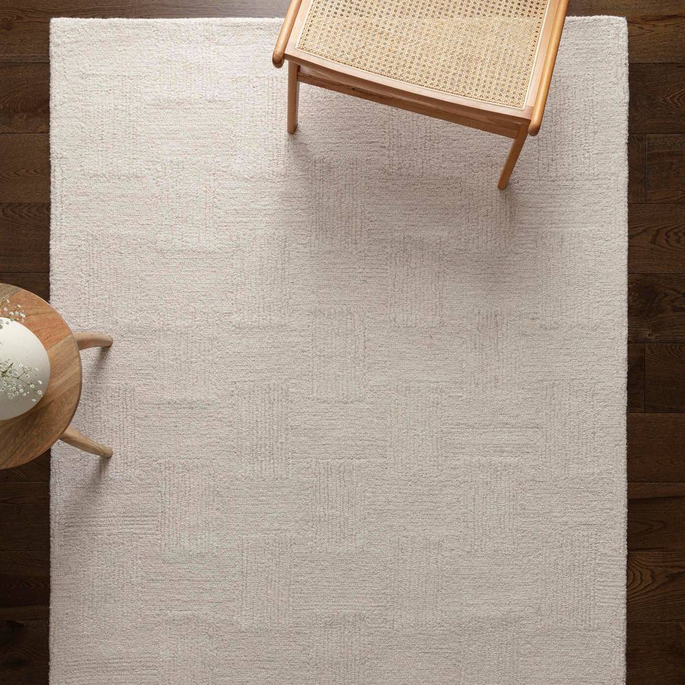 Theodore 160x230cm Hatch White & Sand Rug
