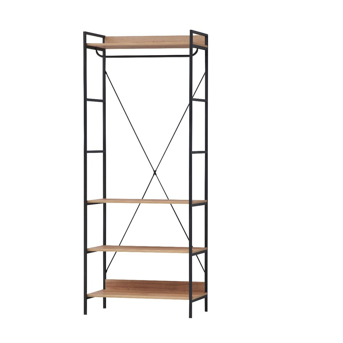 Claire 4 Shelf Open Wardrobe