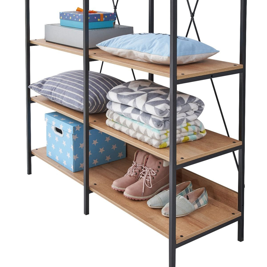 Claire 8 Shelf Open Wardrobe