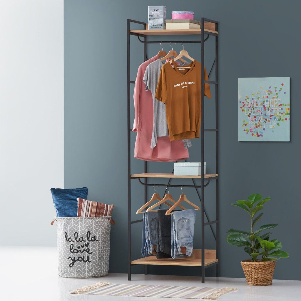 Claire 3 Shelf Open Wardrobe