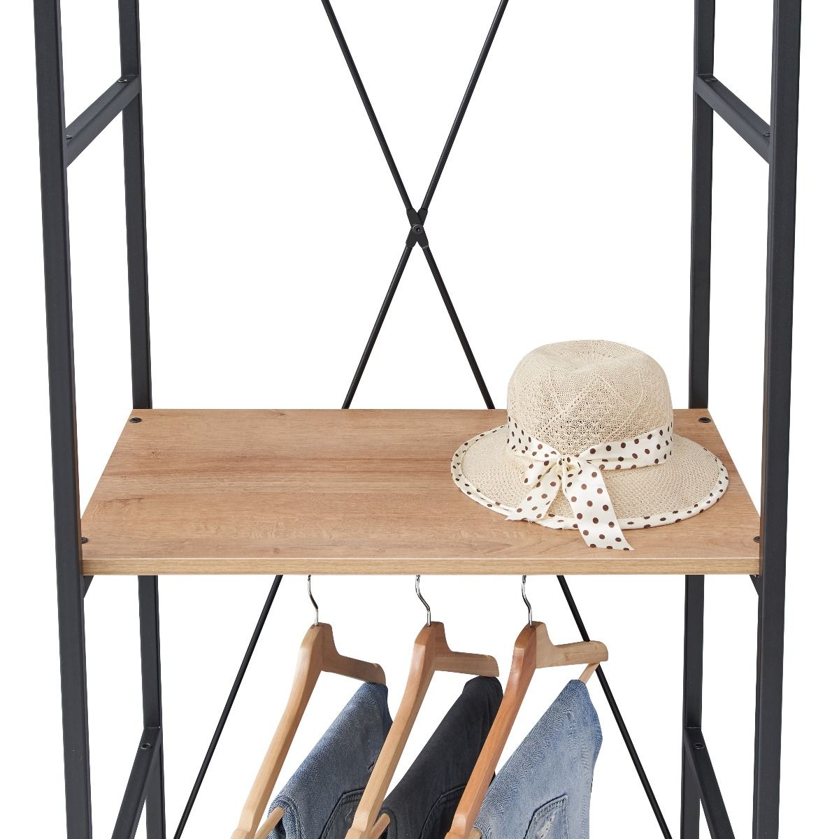 Claire 3 Shelf Open Wardrobe