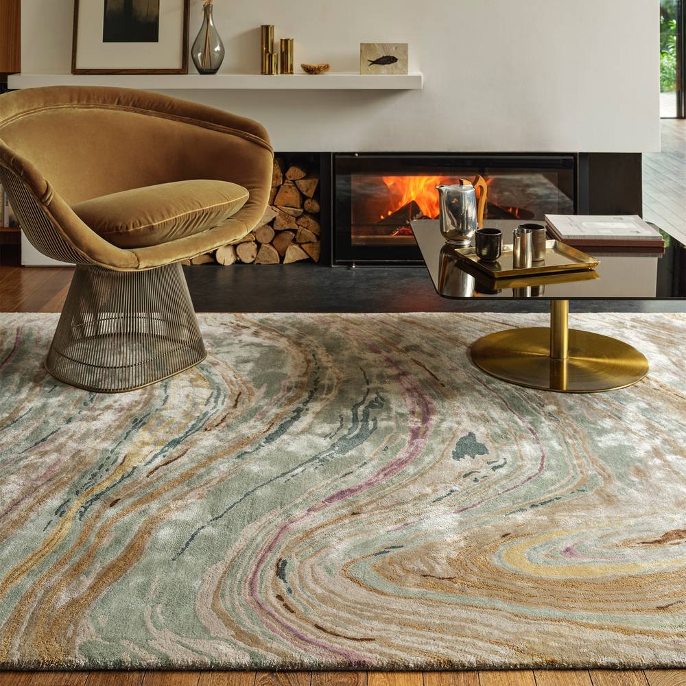 Katherine Carnaby Tuscany 240x340cm Abalone Marble Rug Rug