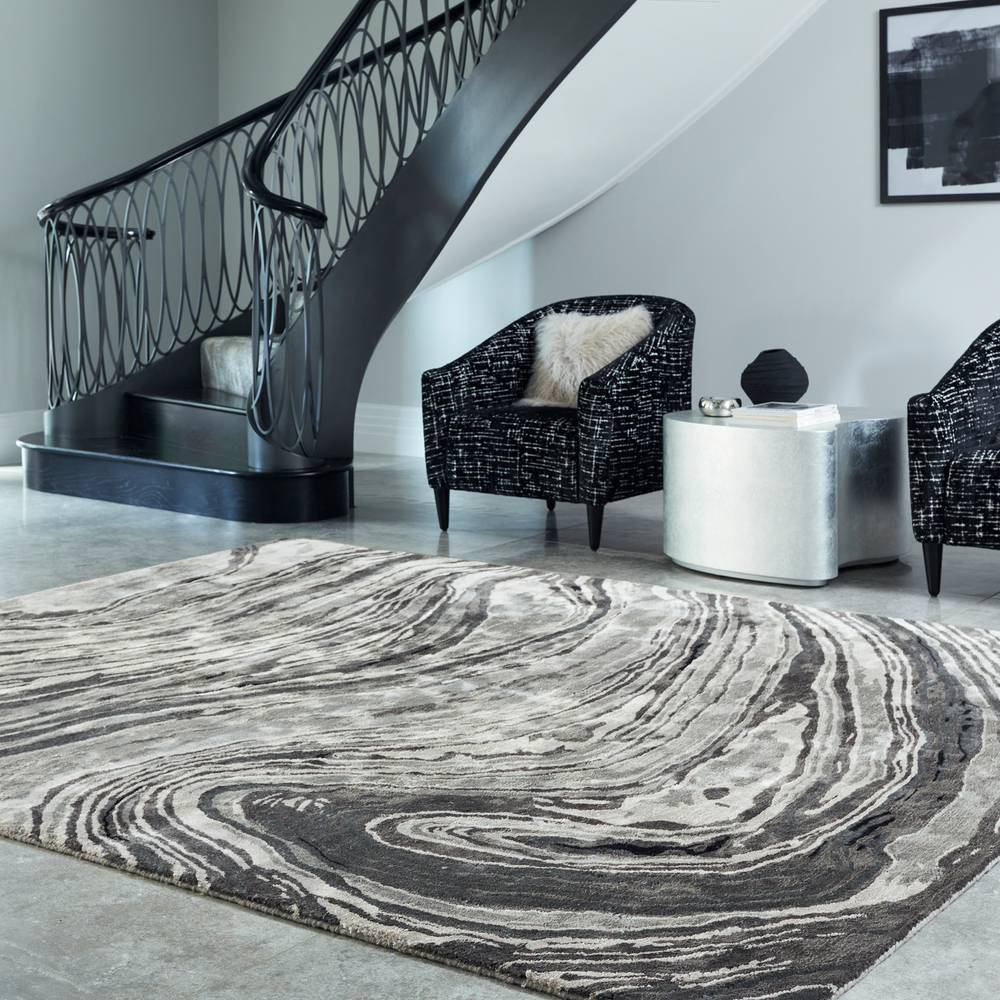 Katherine Carnaby Tuscany 240x340cm Marquina Marble Rug Rug
