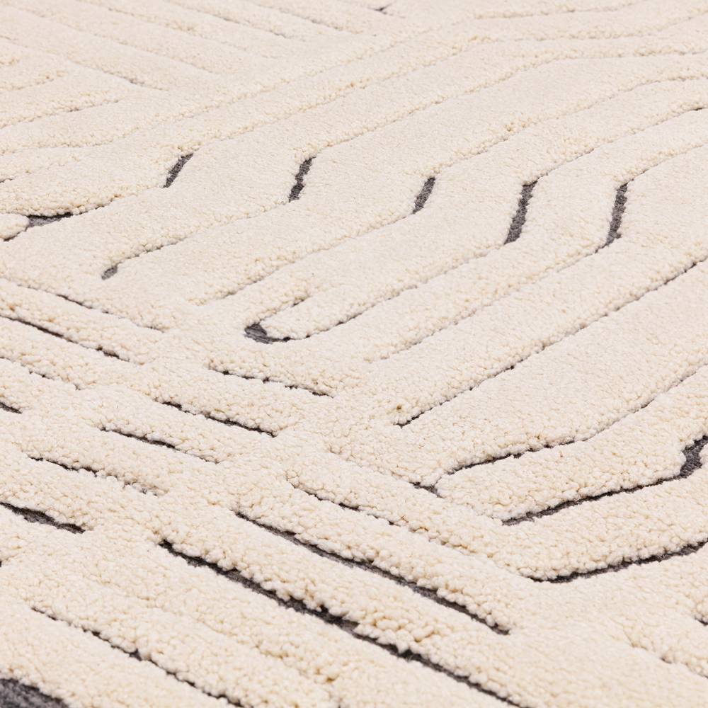 Valley 120x170cm Ivory/Charcoal Route Rug