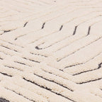 Valley 120x170cm Ivory/Charcoal Route Rug