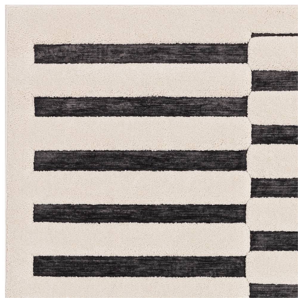 Valley 120x170cm Charcoal/Ivory Build Rug