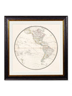 c.1838 World Map Hemispheres