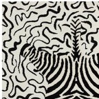 Wilder 200x290cm Zebra Mono Rug