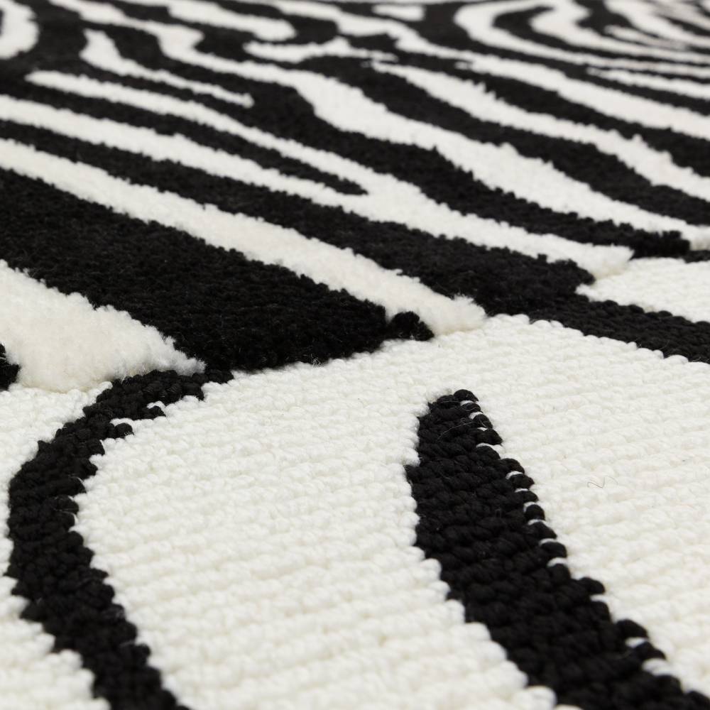 Wilder 160x230cm Zebra Mono Rug