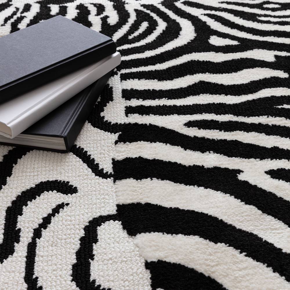 Wilder 120x170cm Zebra Mono Rug