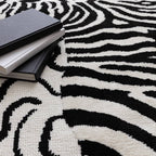 Wilder 200x290cm Zebra Mono Rug