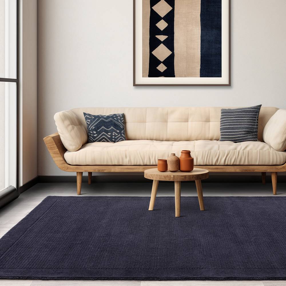 York 200x290cm Navy Rug