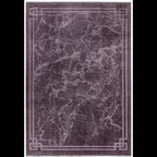 Zehraya 200x290cm ZE01 Purple Border Rug