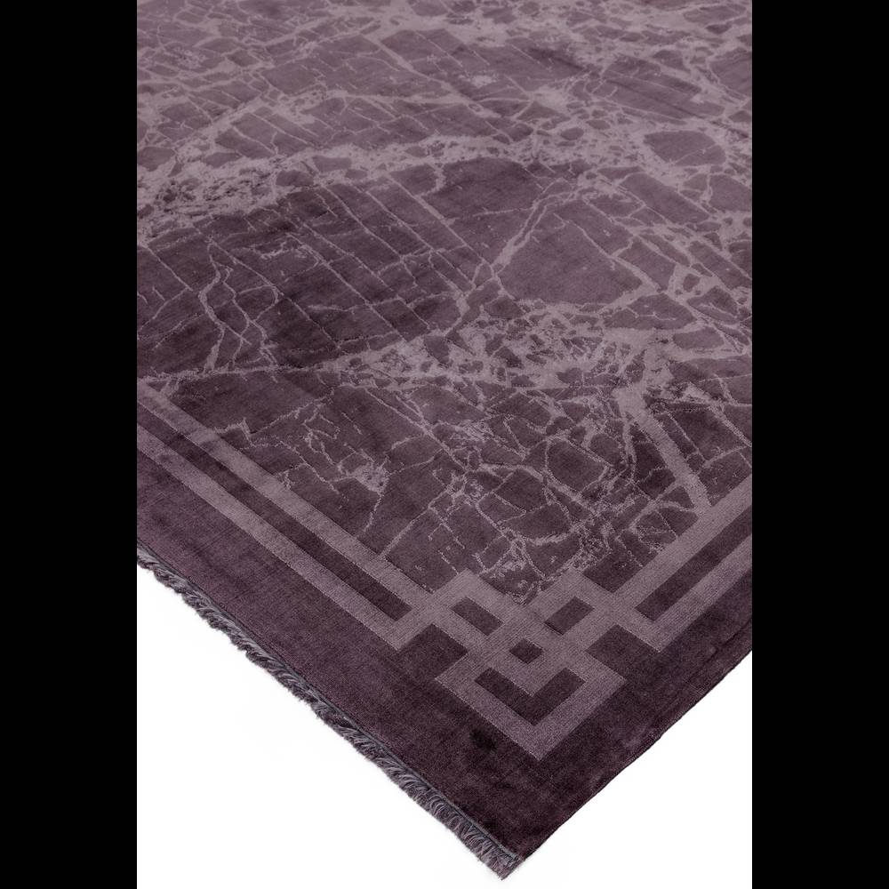 Zehraya 200x290cm ZE01 Purple Border Rug