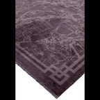 Zehraya 200x290cm ZE01 Purple Border Rug