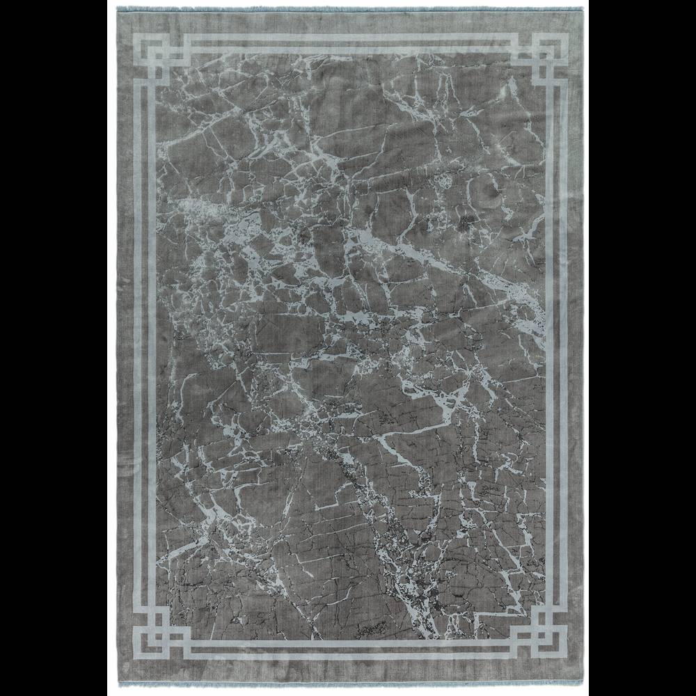 Zehraya 120x180cm ZE04 Silver Border Rug